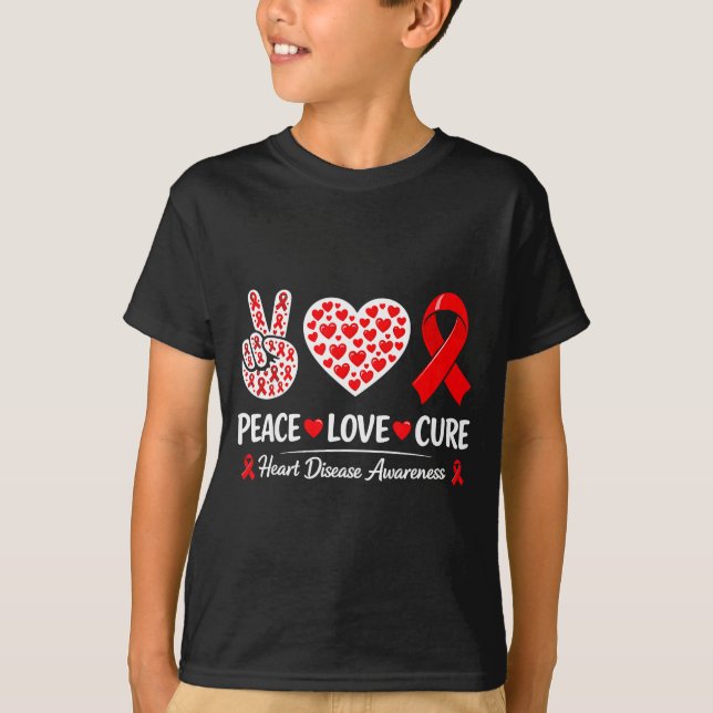 Heart Disease Awareness  T-Shirt (Front)