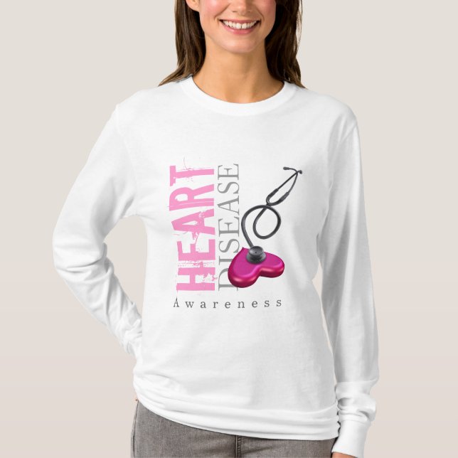 Heart Disease Awareness T-Shirt (Front)