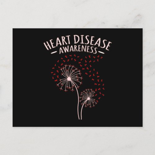 Heart Disease Awareness Trees Survivor Patient Gra Invitation Postcard