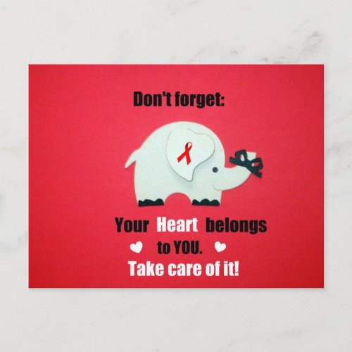 Heart Disease AwarenessValentines Day Holiday Postcard