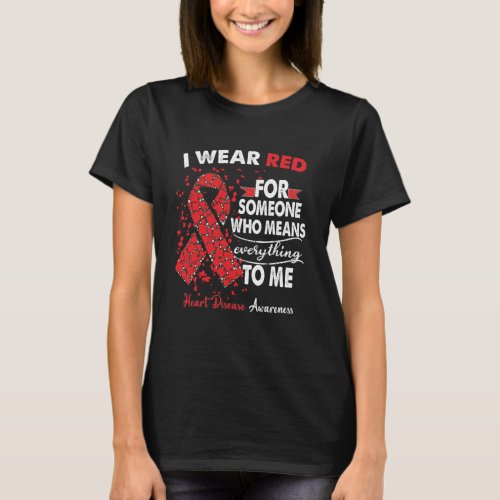 Heart Disease Awareness Warrior Support Survivor  T_Shirt