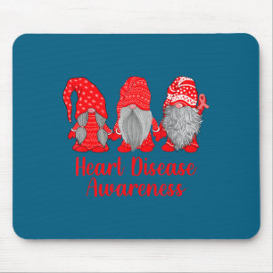 Heart Disease Awareness Wear Red In February Famil Mouse Pad