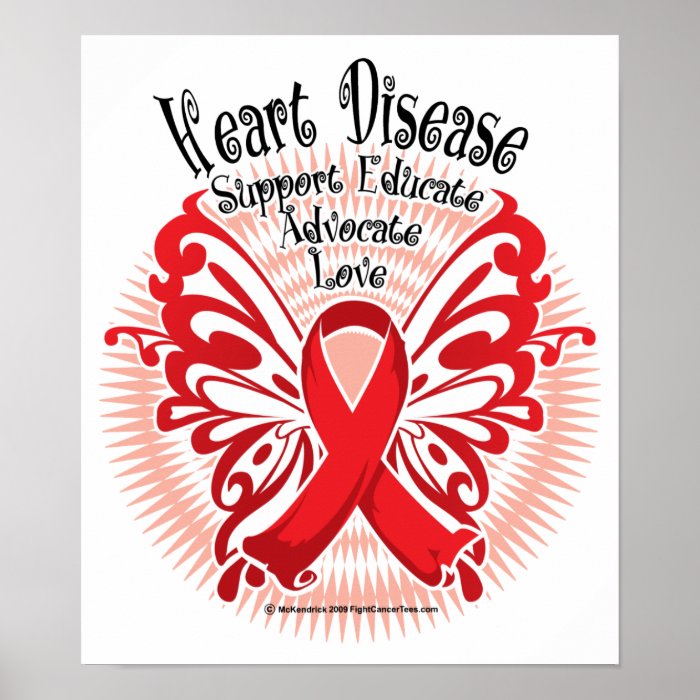 Heart Disease Butterfly 3 Poster