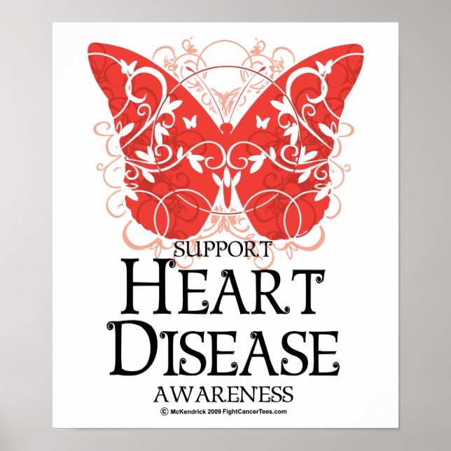 Heart Disease Butterfly Poster (Front)