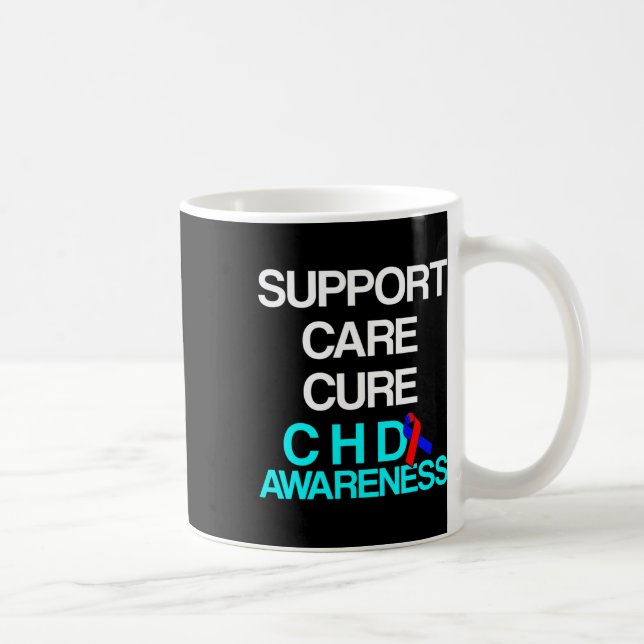 Heart Disease Defect Survivor Chd Warrior 3  Coffee Mug (Right)