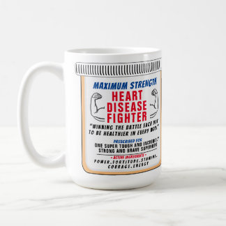 Heart Disease Fighter Inspirational  Coffee Mug