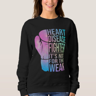 Heart Disease Fighter & Warrior Heart Disease Awar Sweatshirt
