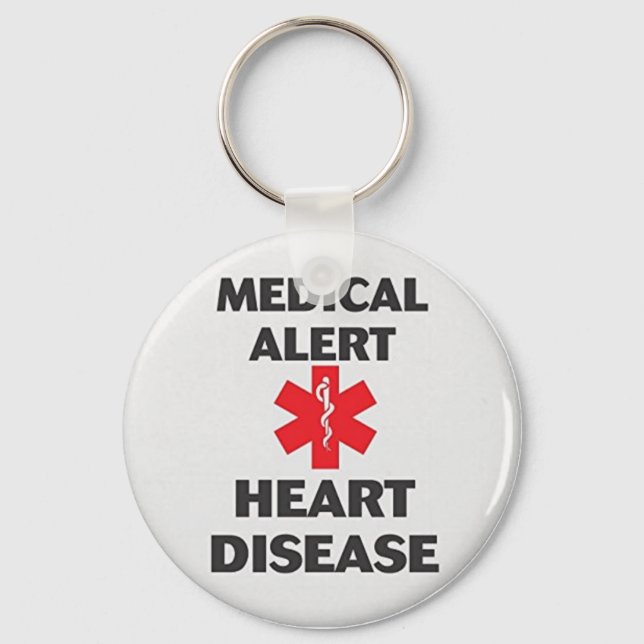 Heart Disease Keychain (Front)