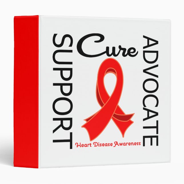 Heart Disease Support Advocate Cure Binder (Front/Spine)