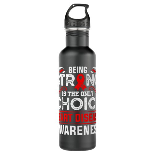 Heart Disease Warrior gifts Stainless Steel Water Bottle