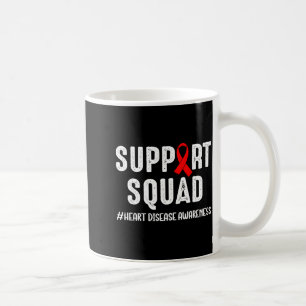 Heart Disease Warrior Support Squad Heart Disease  Coffee Mug