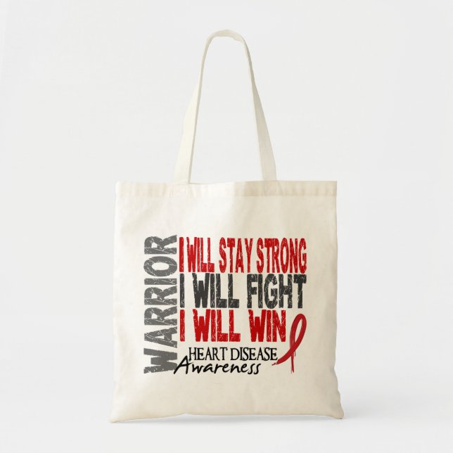 Heart Disease Warrior Tote Bag (Front)