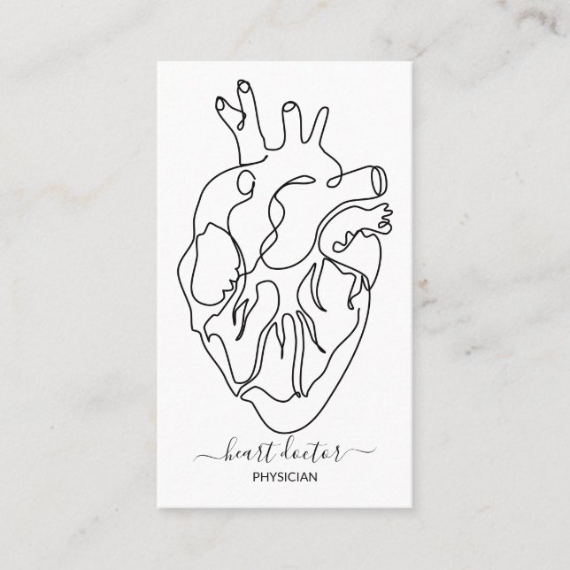 Heart doctor business card (Front)