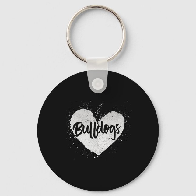 - Heart Dog Lover Animal Breeder Puppy Owner  Keychain (Front)