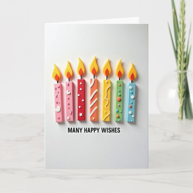 Heart Dot Birthday Card (Front)