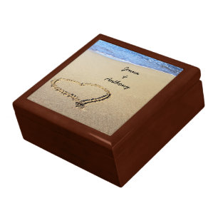 Heart Drawn in the Sand template Gift Box
