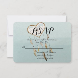 Heart Dream Catcher RSVP Card