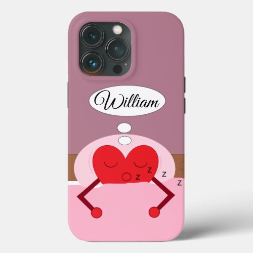Heart Dreams Pink and Purple iPhone 13 Pro Case