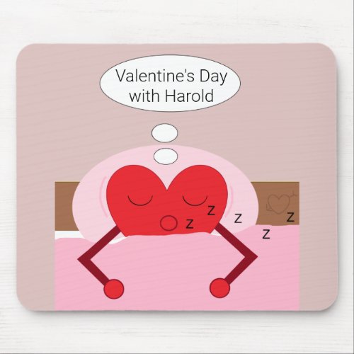 Heart Dreams Pink and Purple  Valentines Day Mouse Pad