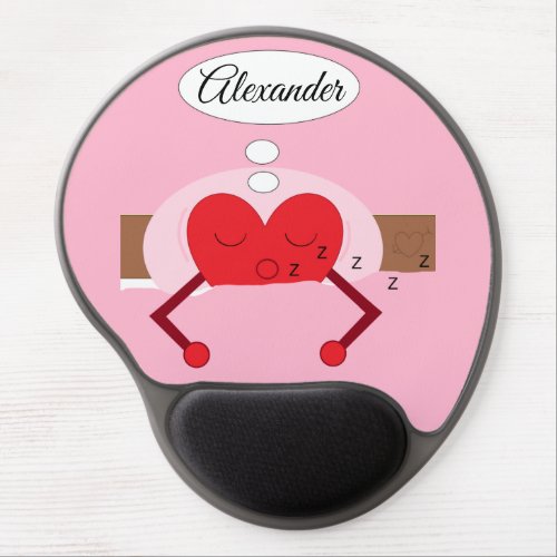 Heart Dreams Shades of Pink Gel Mouse Pad