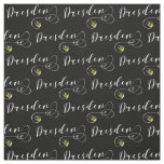 Heart Dresden Deutschland, Germany Fabric