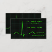 Heart ecg Business Card (Front/Back)