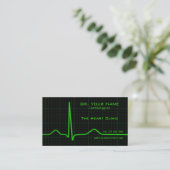 Heart ecg Business Card (Standing Front)