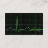 Heart ecg Business Card (Back)