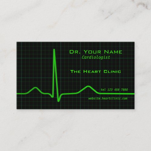 Heart ecg Business Card