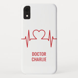 Heart EKG custom name & color phone cases