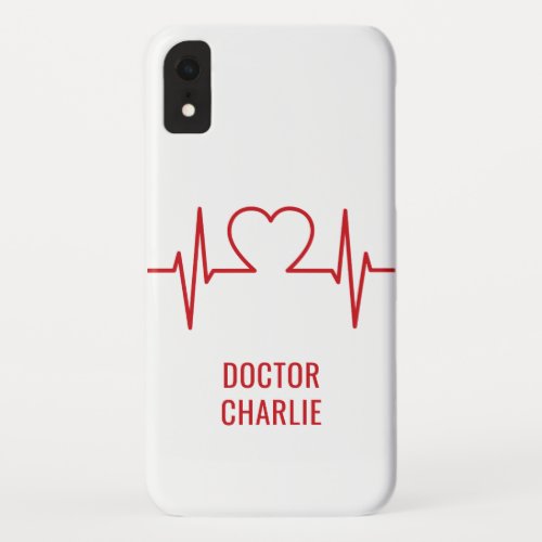 Heart EKG custom name  color phone cases