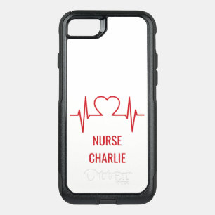 Heart EKG custom name & occupation phone cases