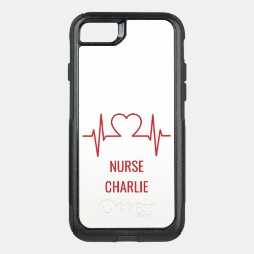 Heart EKG custom name  occupation phone cases