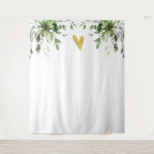 Heart Elegant Eucalyptus Greenery Wedding Backdrop