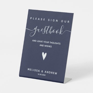 Heart & Elegant Script - Wedding Guestbook Signing