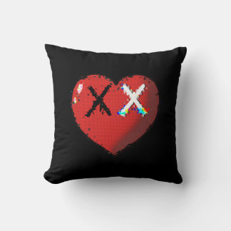 Heart emoji pillow