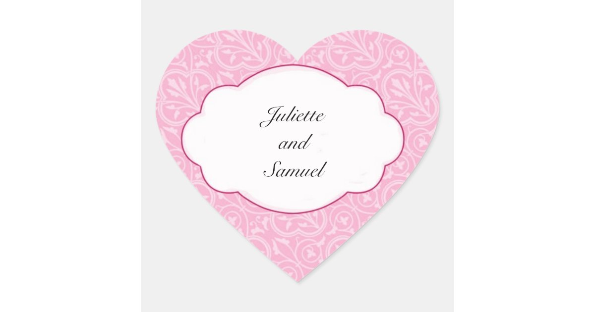 Heart Envelope Seals and Stickers Zazzle
