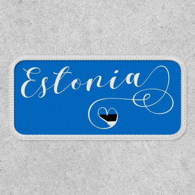Heart Estonia, Estonian Flag Patch (Front)
