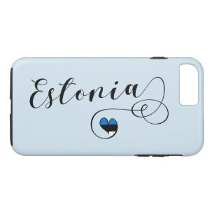 Heart Estonia Mobile Phone Case, Estonian iPhone 8 Plus/7 Plus Case