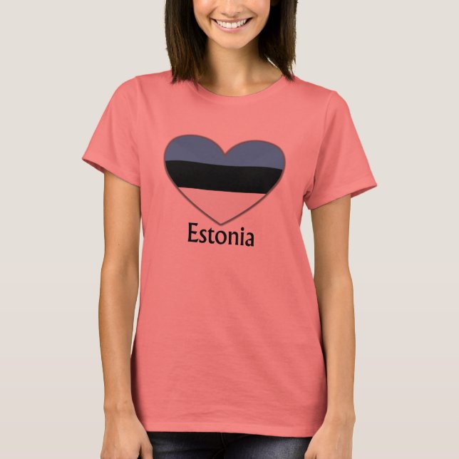 Heart Estonia T-Shirt (Front)