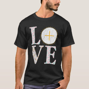 Heart Eucharist Christian Catholic 1st Holy Commun T-Shirt
