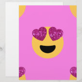 heart eye emoji (Front/Back)
