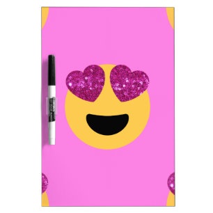 heart eye emoji Dry-Erase board