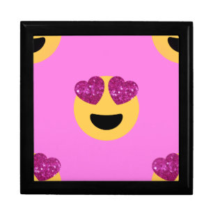 heart eye emoji gift box
