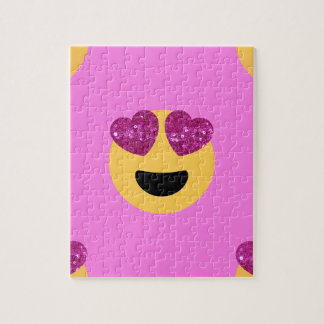 heart eye emoji jigsaw puzzle