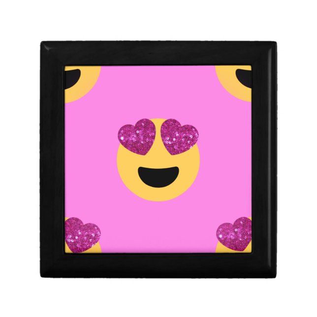 heart eye emoji keepsake box (Front)