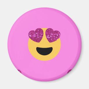 heart eye emoji magnet