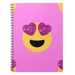heart eye emoji notebook