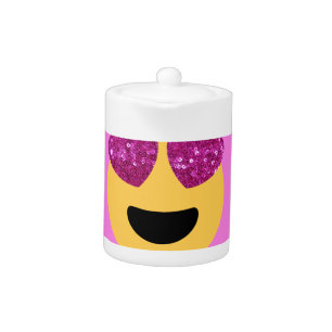 heart eye emoji teapot