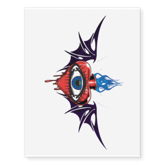 Heart Eye Flying Tattoo